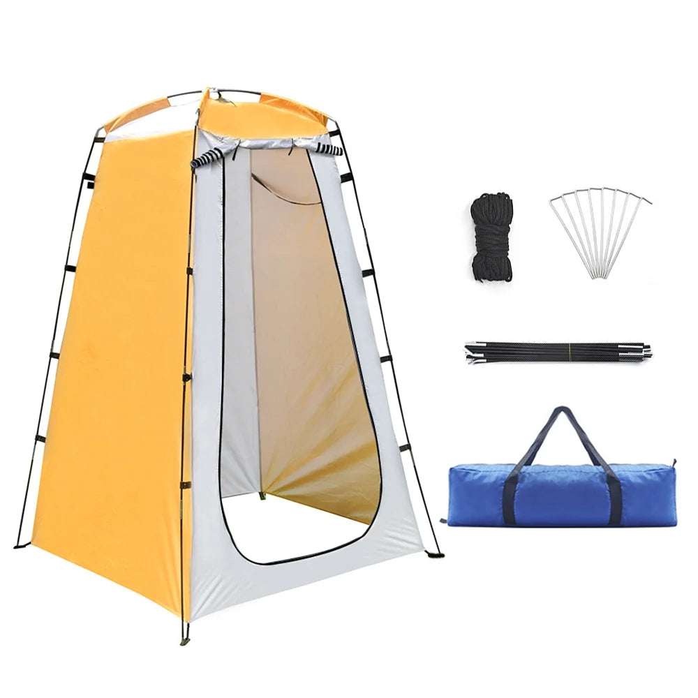 Camping Shower Tent with Zippered Window and Internal Pocket G31574