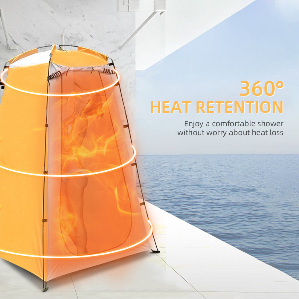Camping Shower Tent with Zippered Window and Internal Pocket G31574