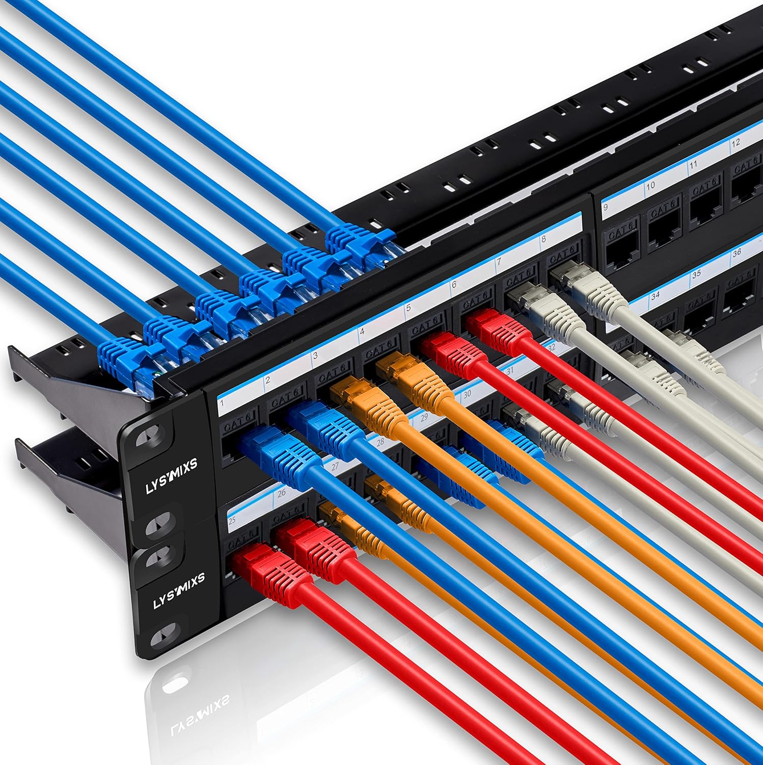 48 Port Cat6 Feed Through Patch Panel Z79848