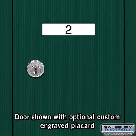 Green Recessed Mounted Vertical Mailbox K1457