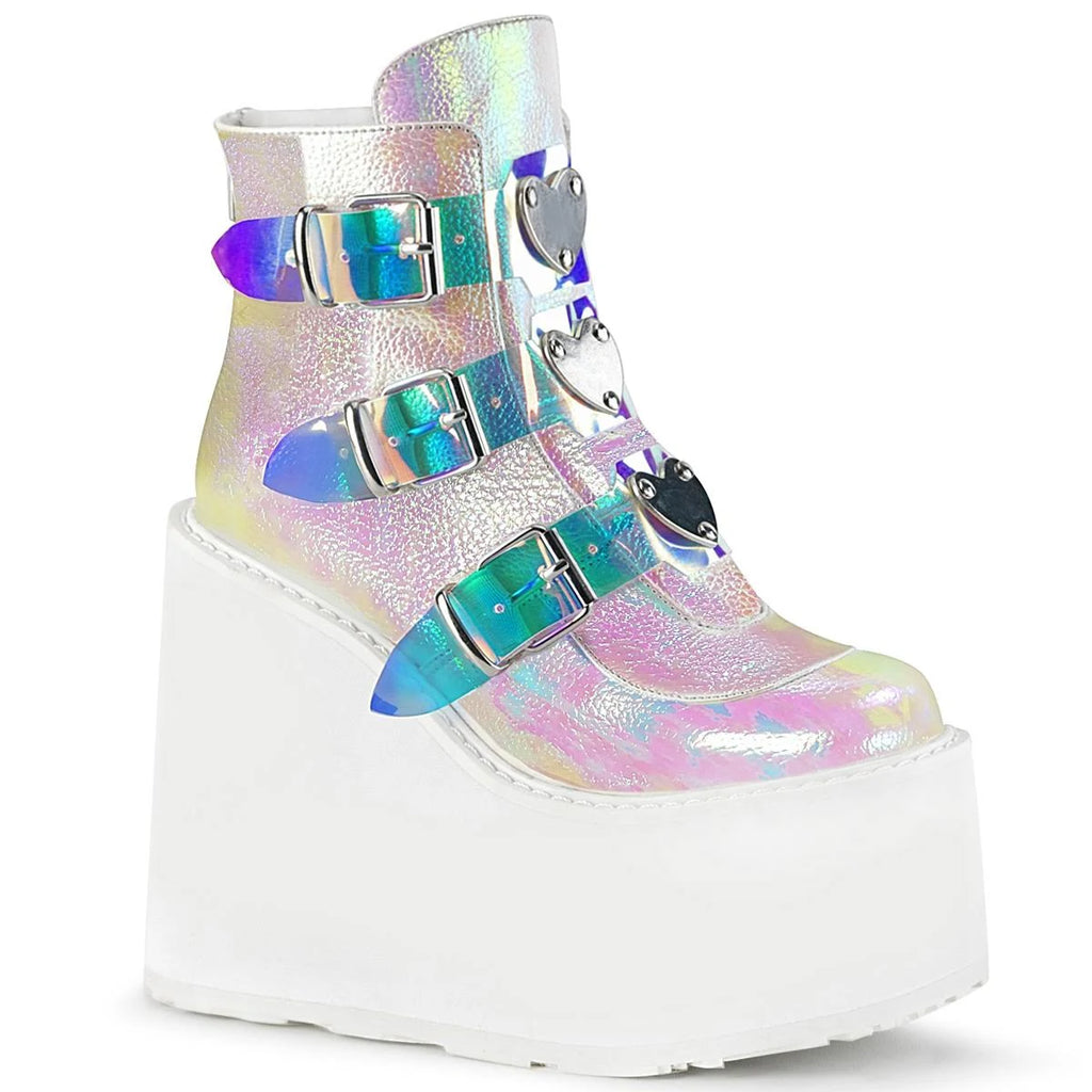 White Vegan Leather Swing-105 Shoes W30095
