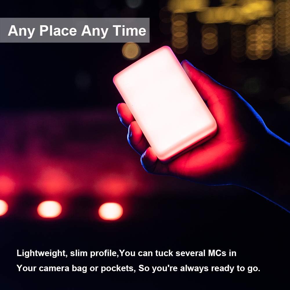 RGBWW On Camera Video Light with USB-C PD and Wireless Charging H4250
