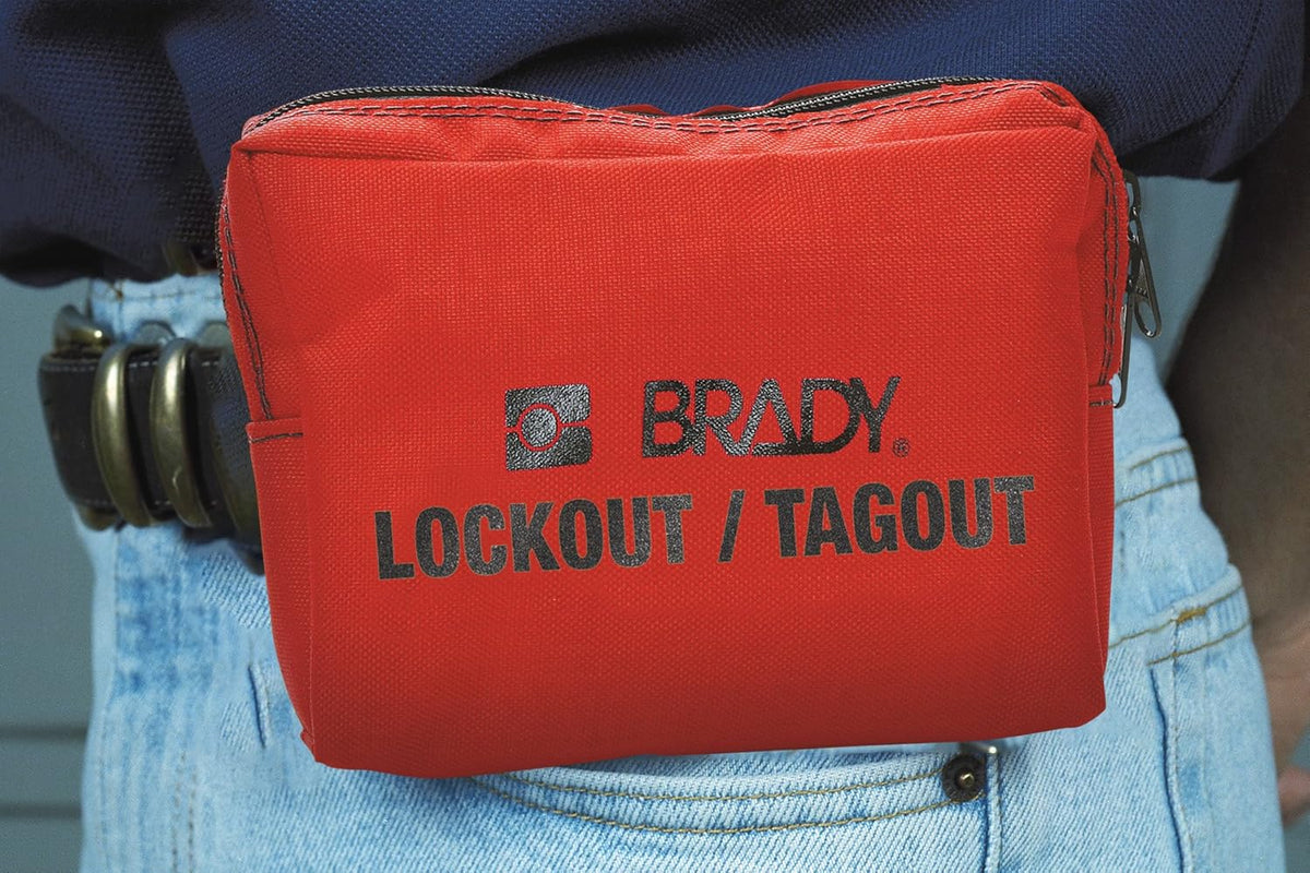 Red Steel Padlock Sampler Pouch Kit K213