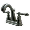 Satin Nickel Two-Handle Centerset Lavatory Faucet with Pop-Up E29972