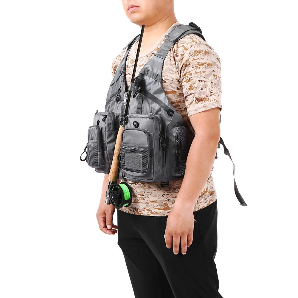 Outdoor Fishing Life Safety Jacket Floatation Device J266