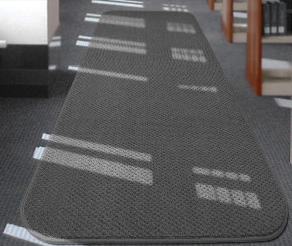 Gray 6 Feet X 36 Inches Skid-Resistant Carpet Runner Q238528