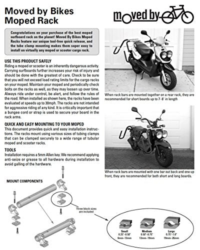 Bike Rack Surfboard for Moped M62987