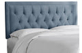 Velvet Tufted Headboard Twin Gray N627
