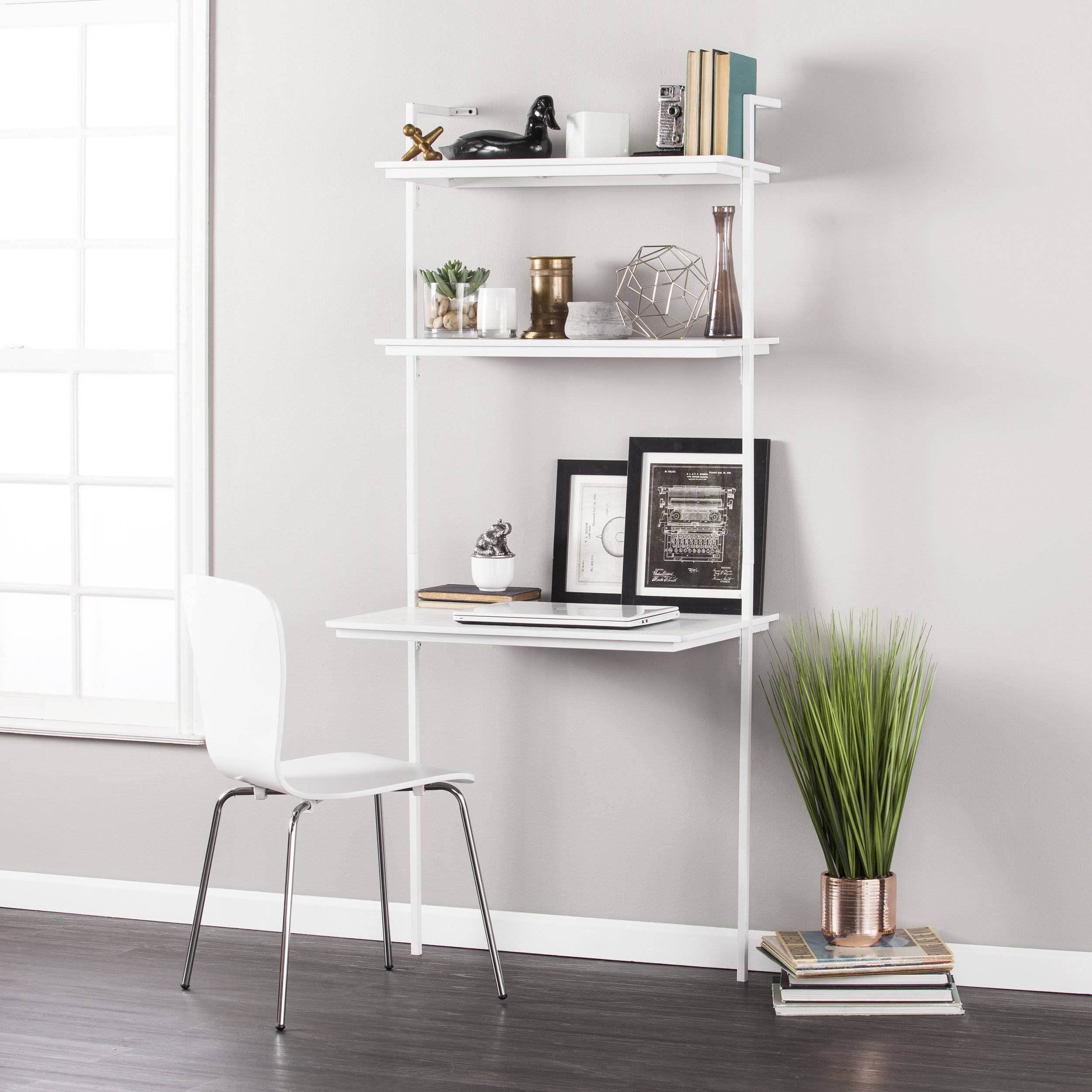 White Wall Mount Desk M6216
