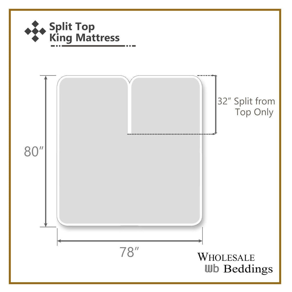 Split Top King Fitted Sheet 100% Bamboo Viscose 600 Thread Count White T2997