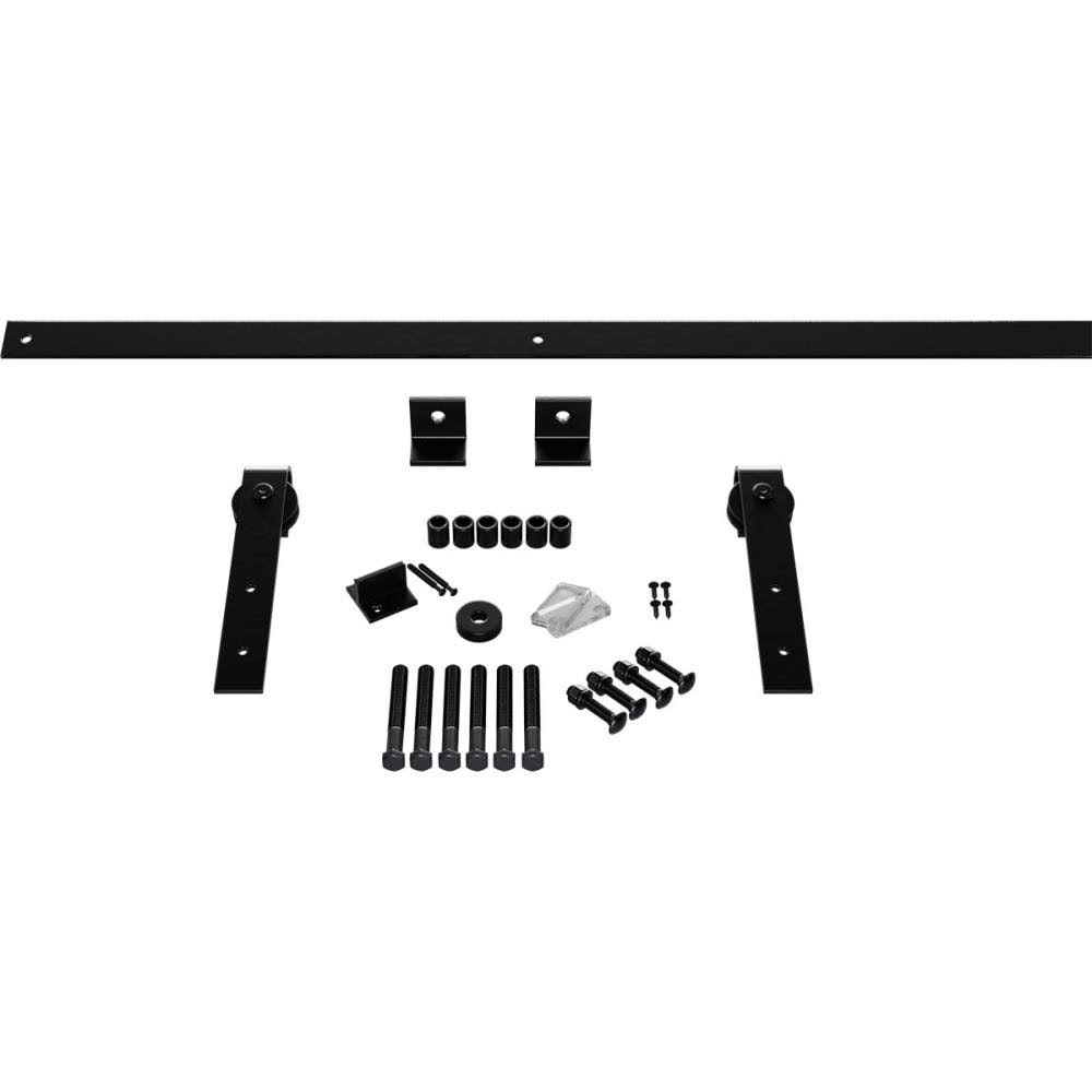 Black Barn Door Hardware Set with Track O925