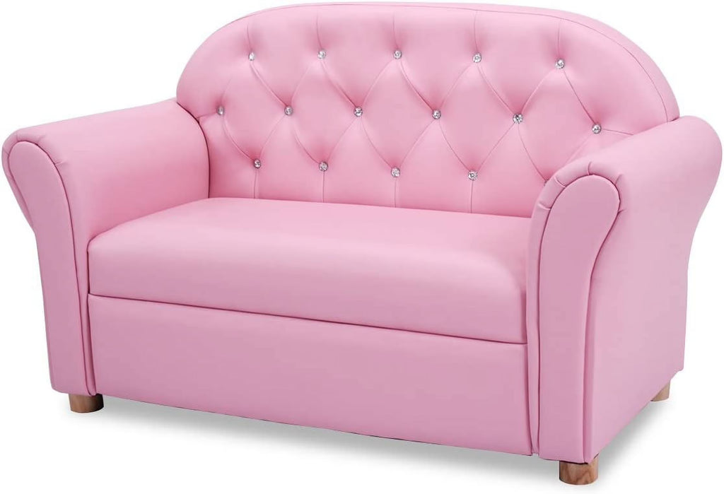 Pink 2 Seat Kids Sofa Bed R603862