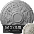 30 5/8x22OD x 2 1/2x22P Hand-Painted Ceiling Medallion Q28402