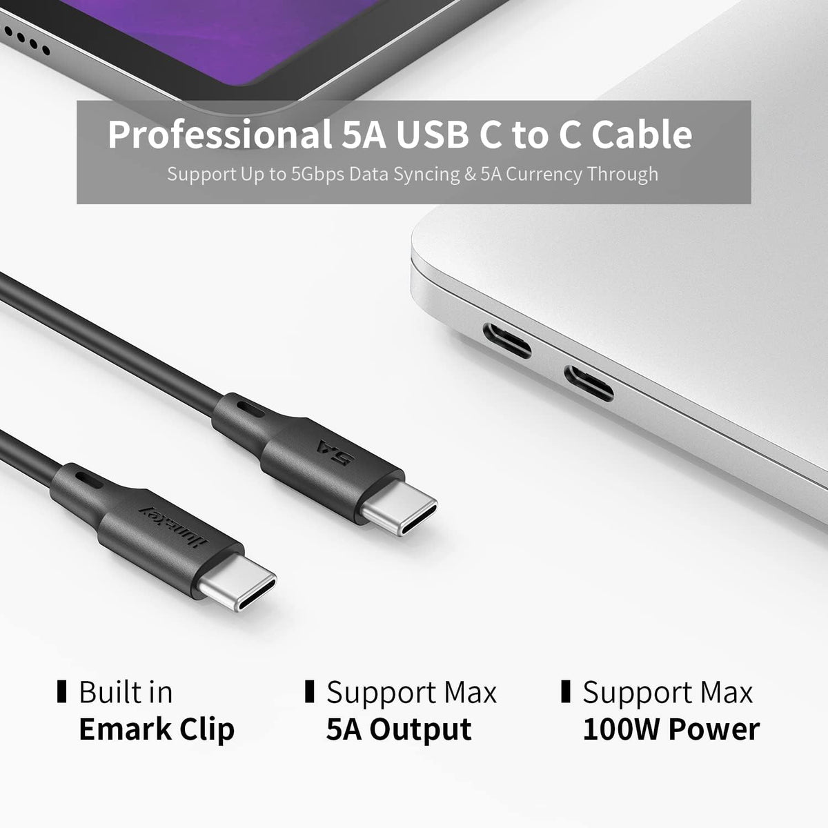 100W USB C GaN Charger with 6.6ft USB C Cable S420530