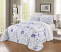 3-Piece Oversize Quilt Set Reversible Bedspread Coverlet Cal King Size U493738