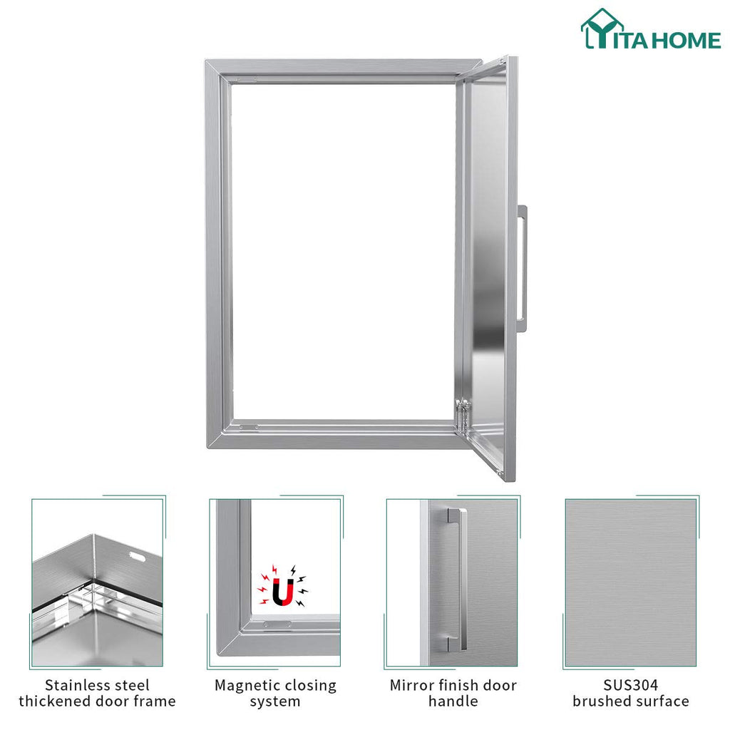 Stainless Steel BBQ Access Door 14 W x 20 H K348622