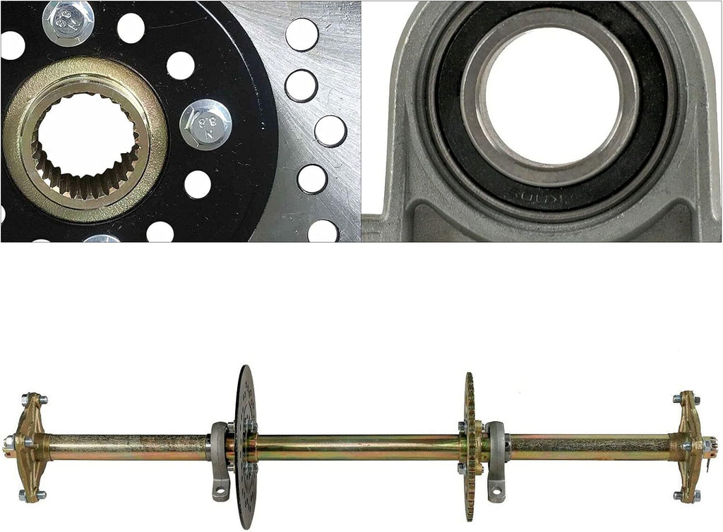 815mm Rear Axle Shaft Kit with 7.5" Brake Disc Z64141