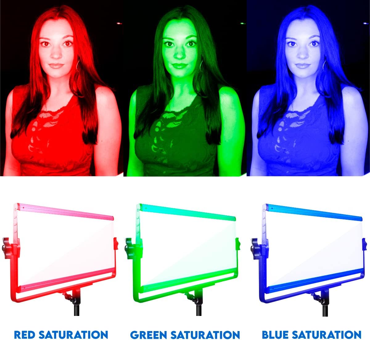RGB and Bi-Color 2800-8000K LED Video Light V636