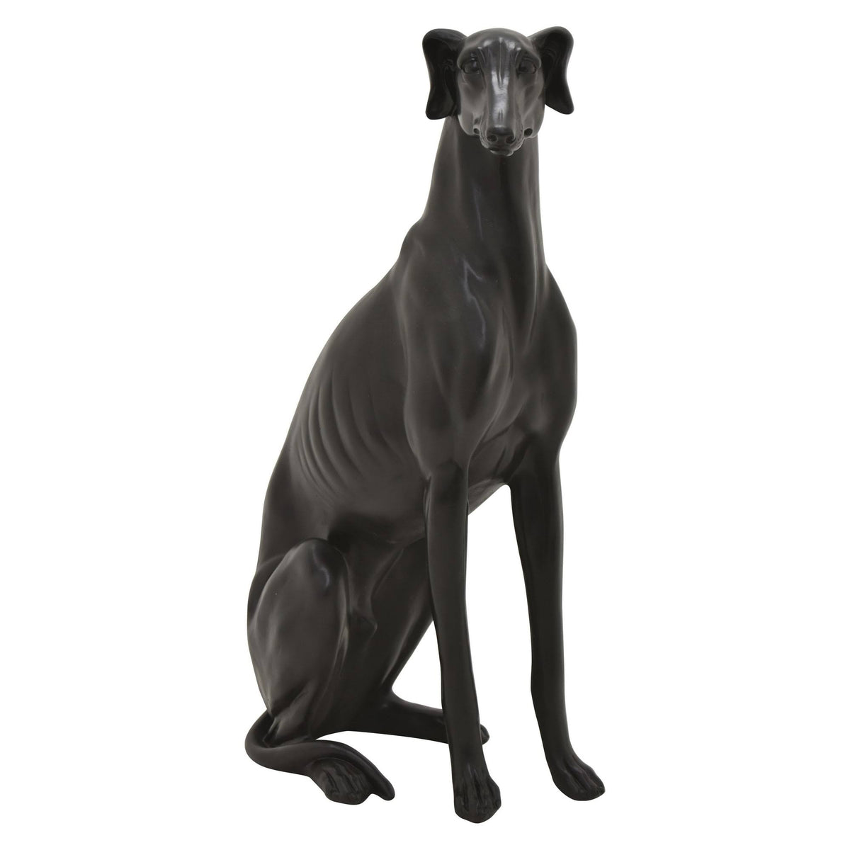 Black Resin Dog Decoration Y197