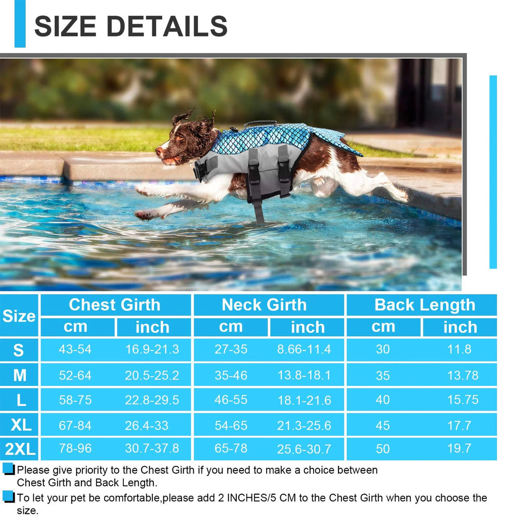 Reflective Adjustable Dog Life Jacket with Rescue Handle N701176