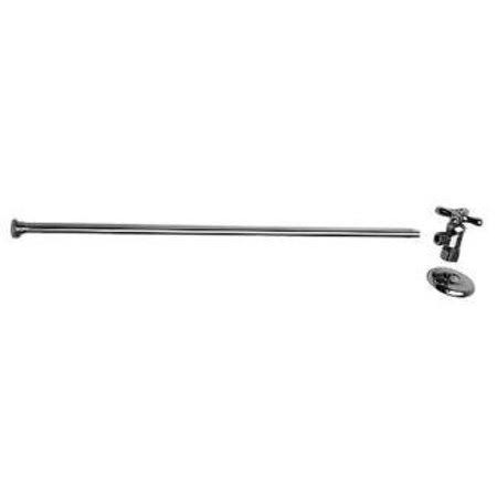 1/2x22 Compression Satin Nickel Toilet Supply Kit D766063