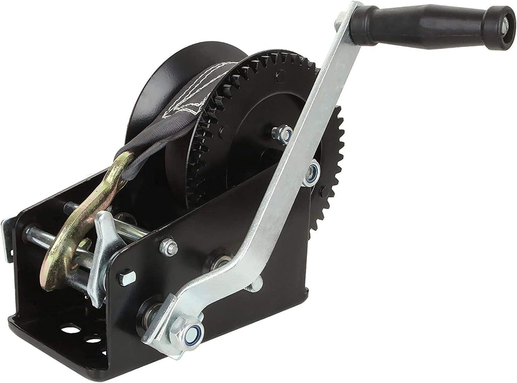 800lbs Capacity Heavy Duty Hand Winch with 26FT Wire Rope and Hook, Pack of 2 R32543