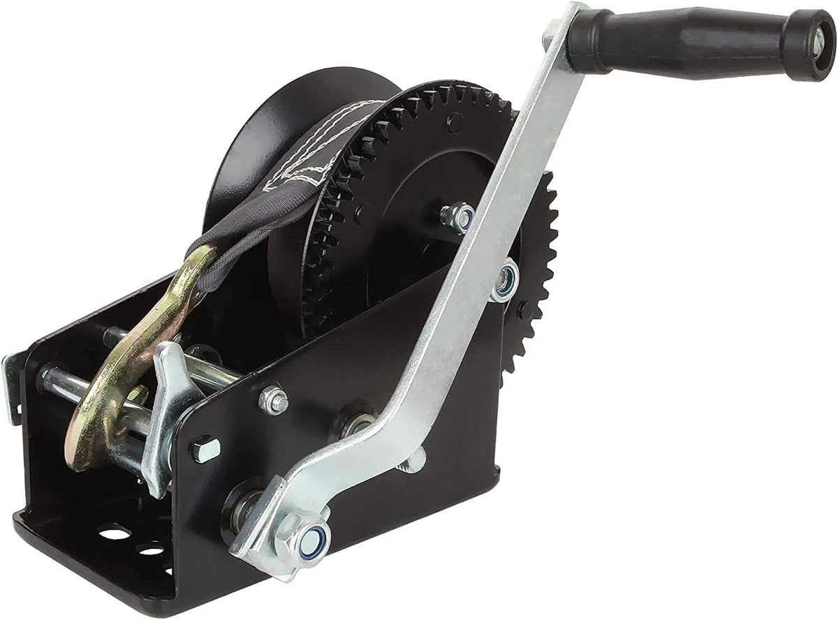 800lbs Capacity Heavy Duty Hand Winch with 26FT Wire Rope and Hook, Pack of 2 R32543