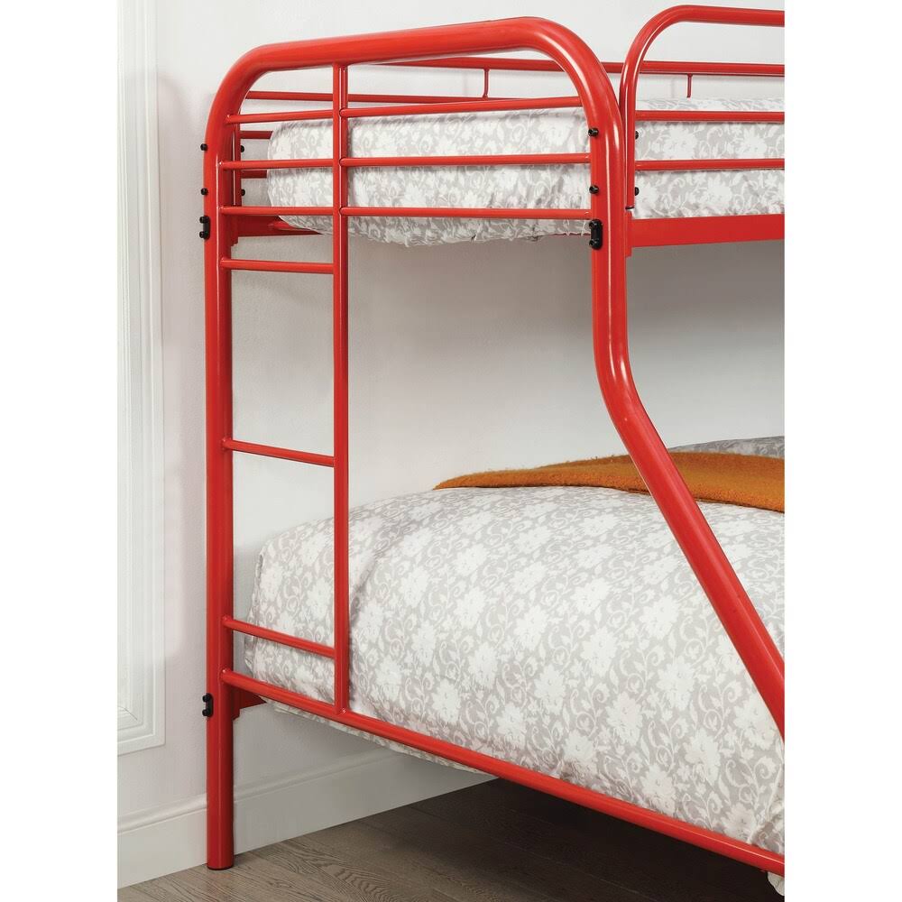 Black Twin/Full Metal Bunk Bed H6037