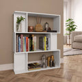 White Book Cabinet Room Divider Chipboard K27847