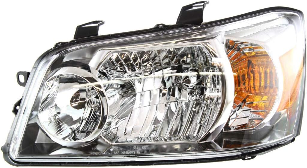 Headlight Assembly Pair for Toyota Highlander 2004 2005 2006 Halogen I52472
