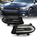 LED DRL Projector Headlights Headlamps Assembly Pair C889515