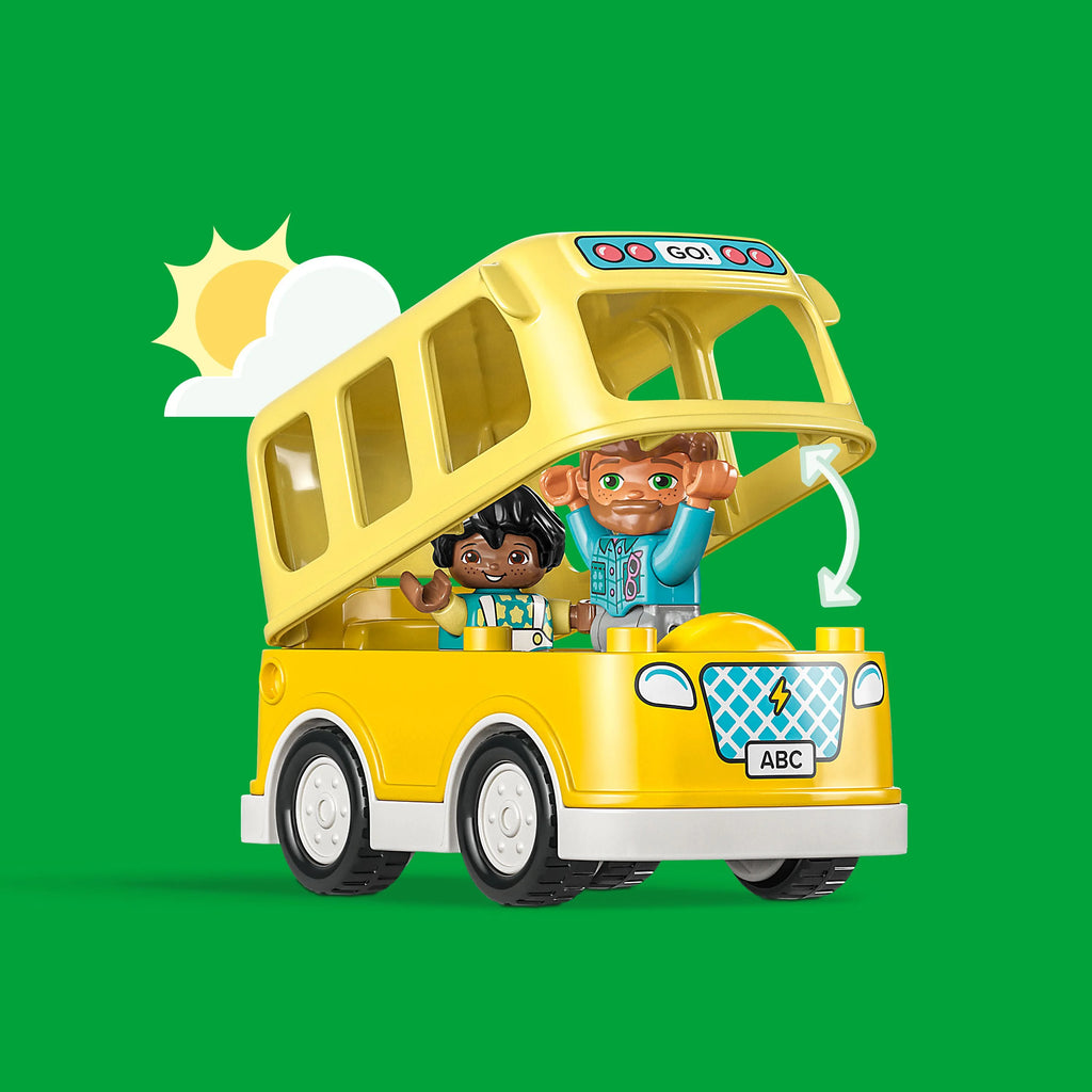 LEGO DUPLO Town Bus Ride 10988 Building Toy Set for Preschool Kids Ages 2+ N9166