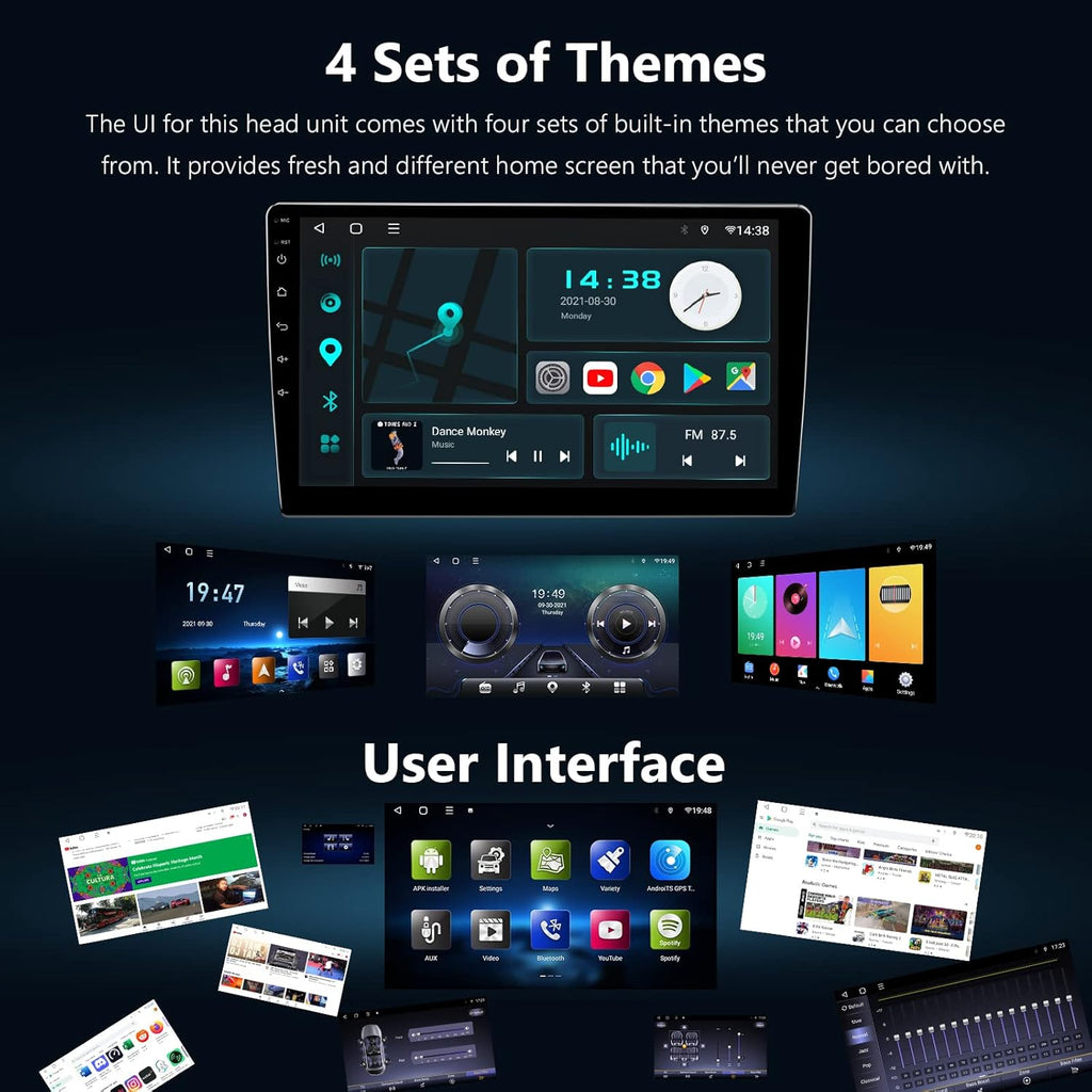 10.1 Inch Double Din Car Stereo Receiver with Bluetooth H650