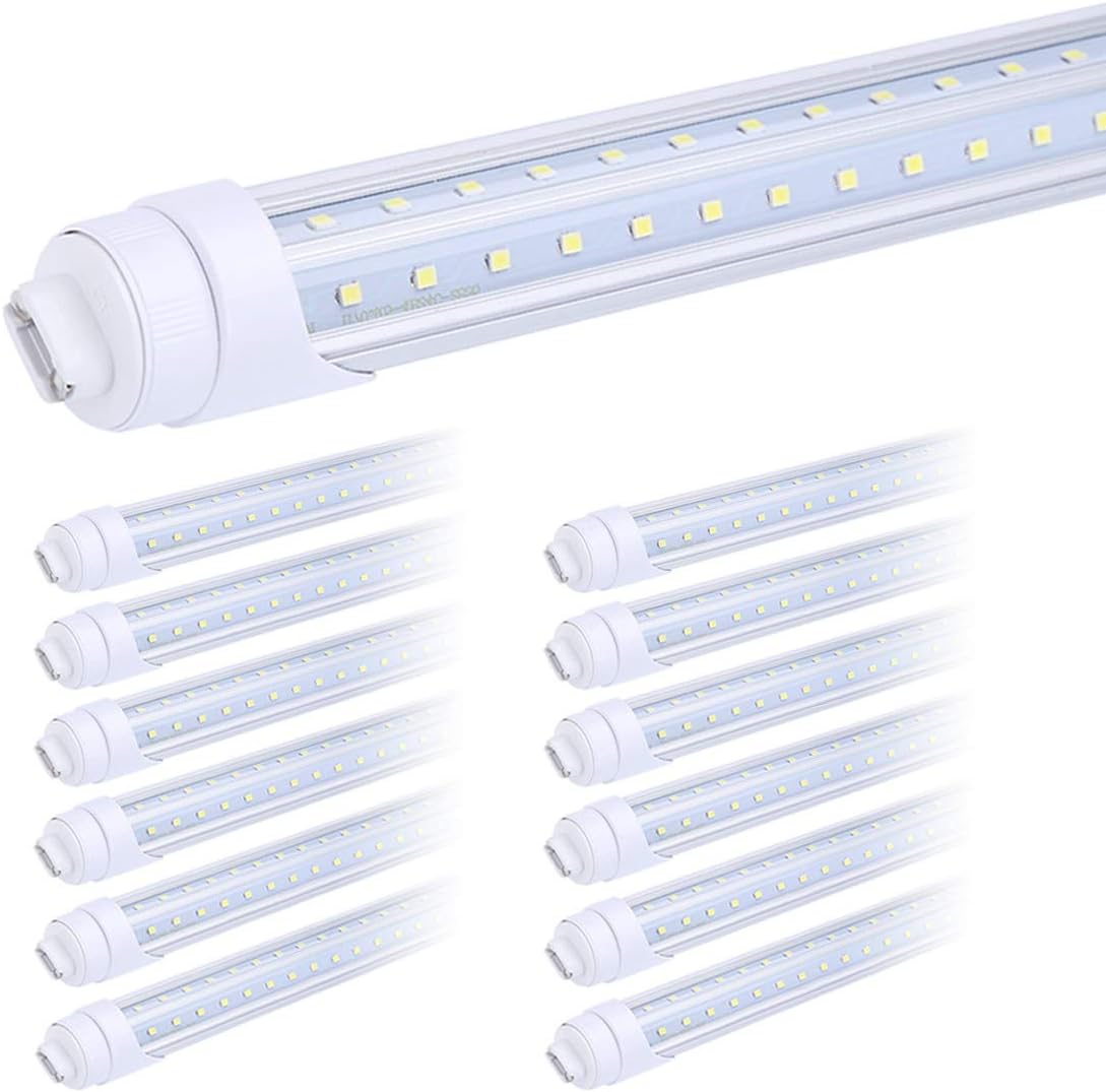 8ft 65W 6000K Cool White LED Tube Light, Pack of 4 Z59889