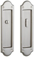 Baldwin Boulder Pocket Door Passage Set Pull Non-Lacquered Brass L222318