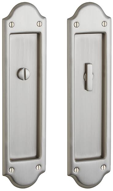 Baldwin Boulder Pocket Door Passage Set Pull Non-Lacquered Brass L222318