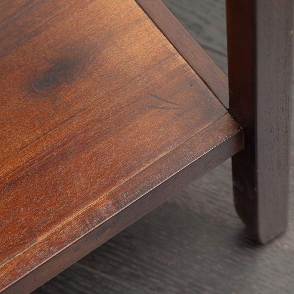 Acacia Wood Accent Table, Brown Mahogany O65623