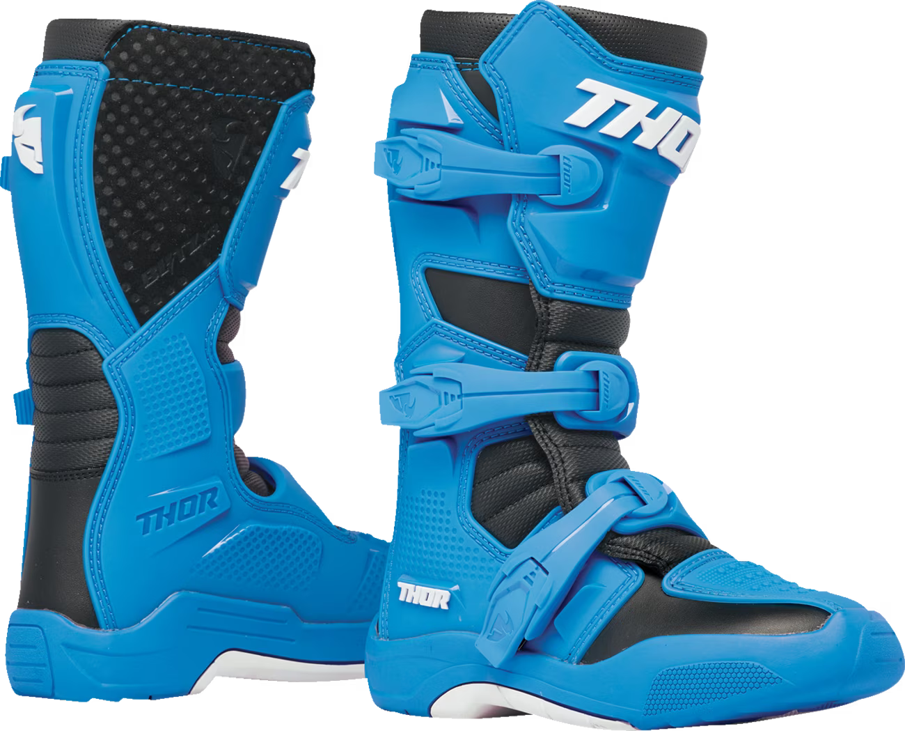 Blue/Black Motocross Riding Boots C97536