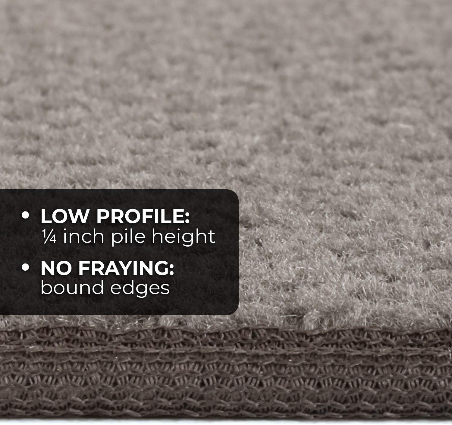 Gray 6 Feet X 36 Inches Skid-Resistant Carpet Runner Q238528