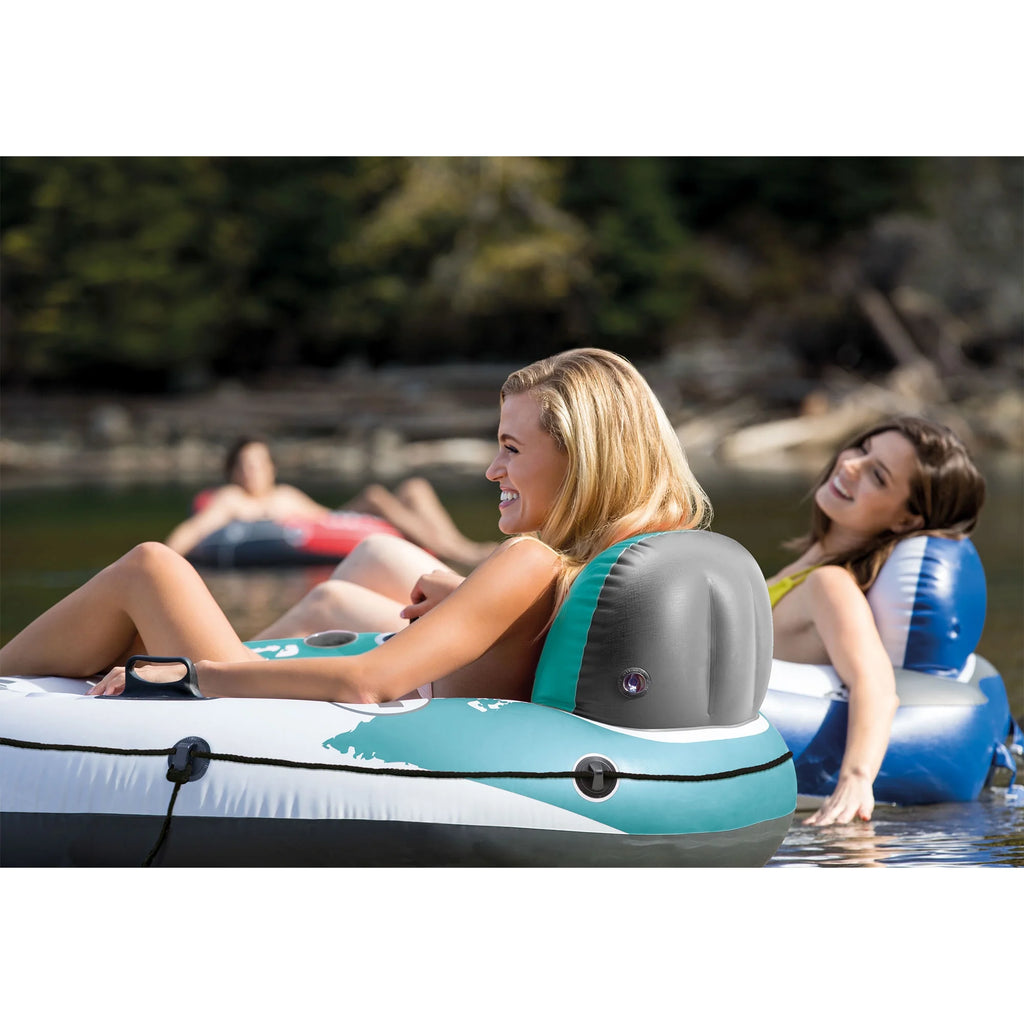2 Person Inflatable River Float (6 Pack) + Single Tube (Pair) S942239