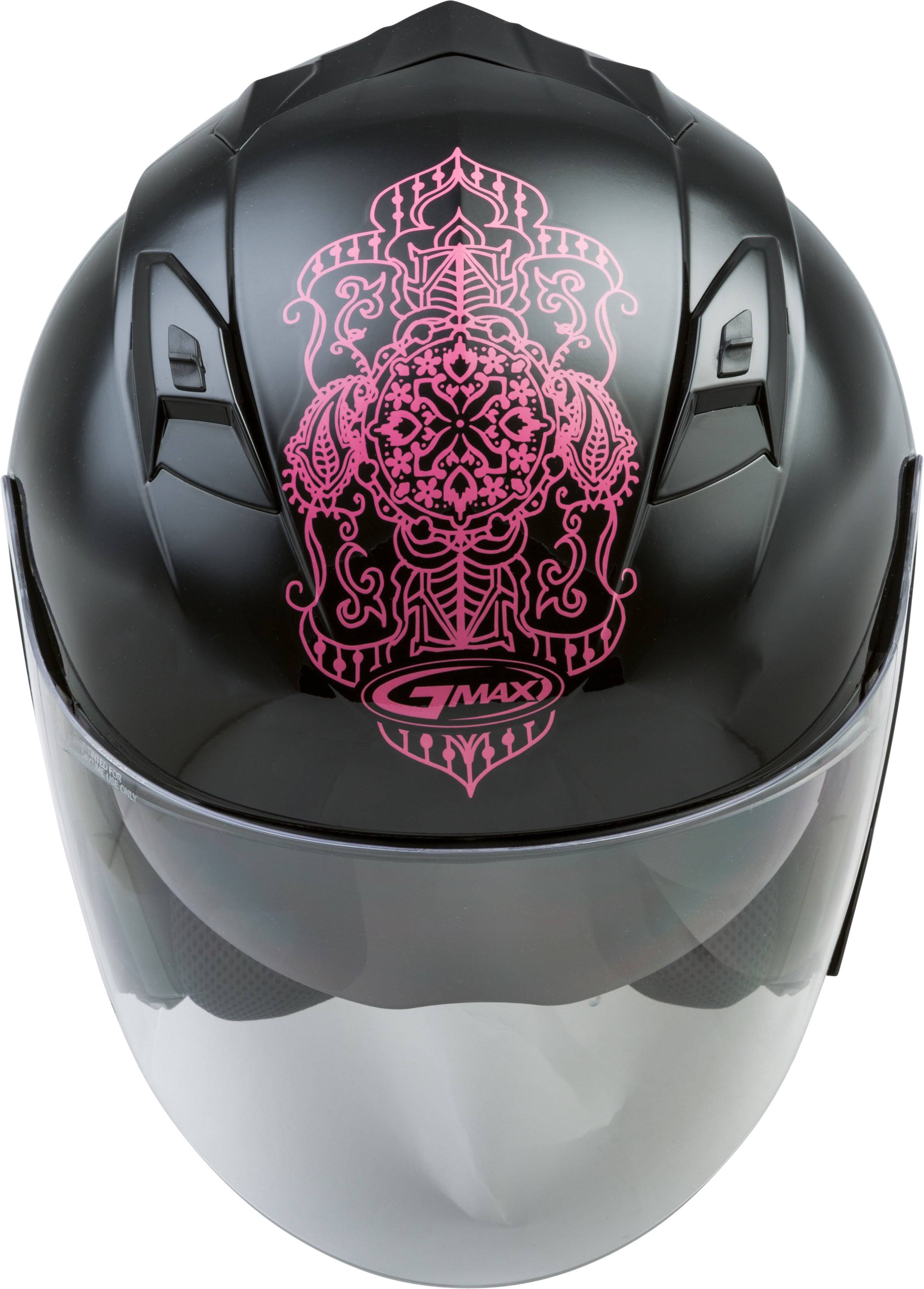 Open-Face Helmet Black/Pink U92277