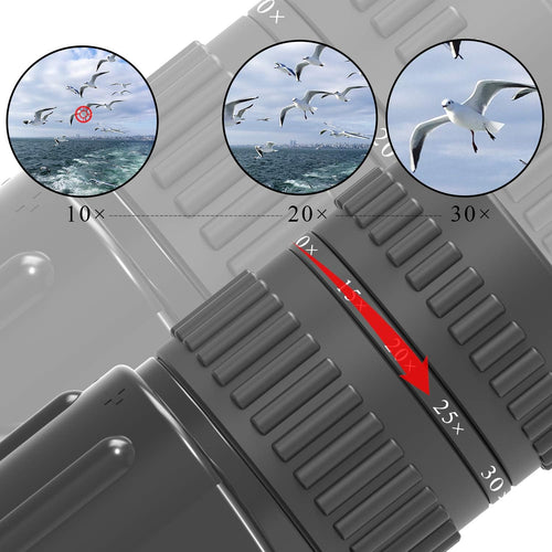 10-30X50 Zoom Monocular Telescope BAK4 Prism Waterproof R6947
