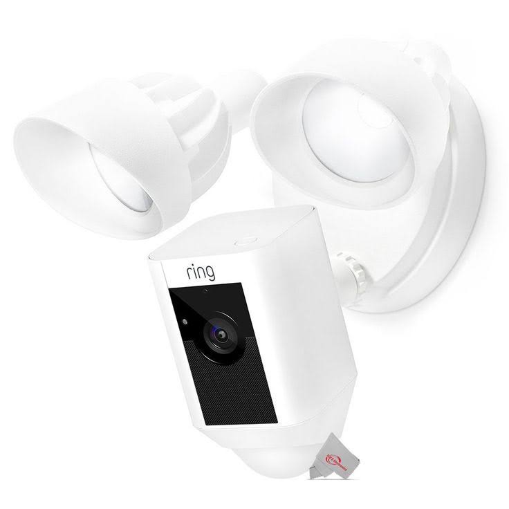 Floodlight Cam Wired Plus Motion-Activated 1080p HD White U870861
