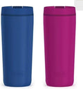 Black/Gray Stainless Steel 18oz Travel Tumbler, 2-pack O2494