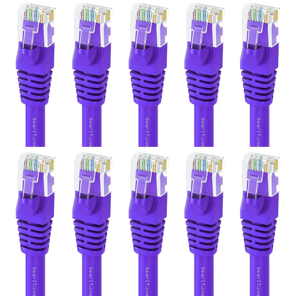 Cat 6 Ethernet Cable 3 ft (10-Pack) Orange Z601