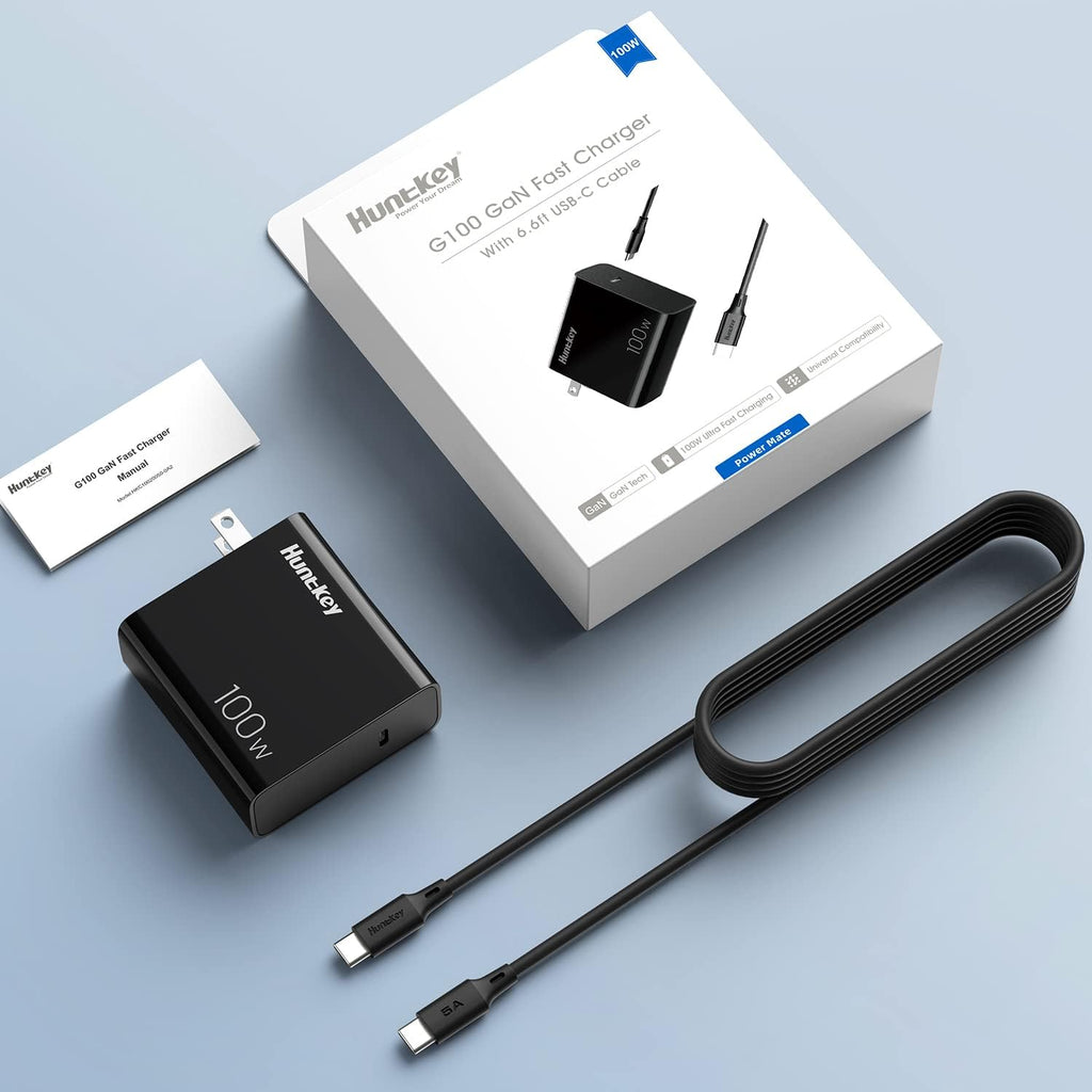 100W USB C GaN Charger with 6.6ft USB C Cable S420530