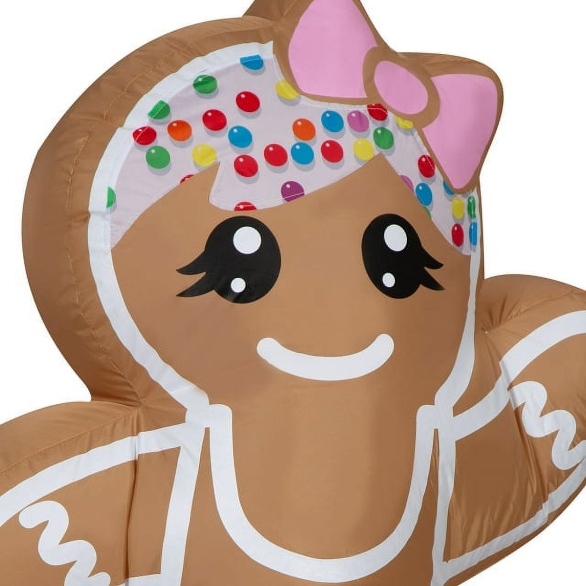 4 Foot Christmas Gingerbread Girl Inflatable V814730