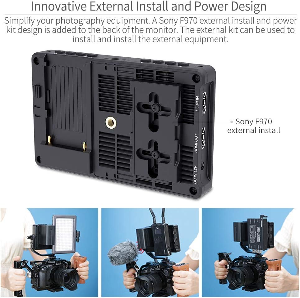 5.5 Inch Touch Screen DSLR Camera Field Monitor with 4K HDMI Input Output M9289