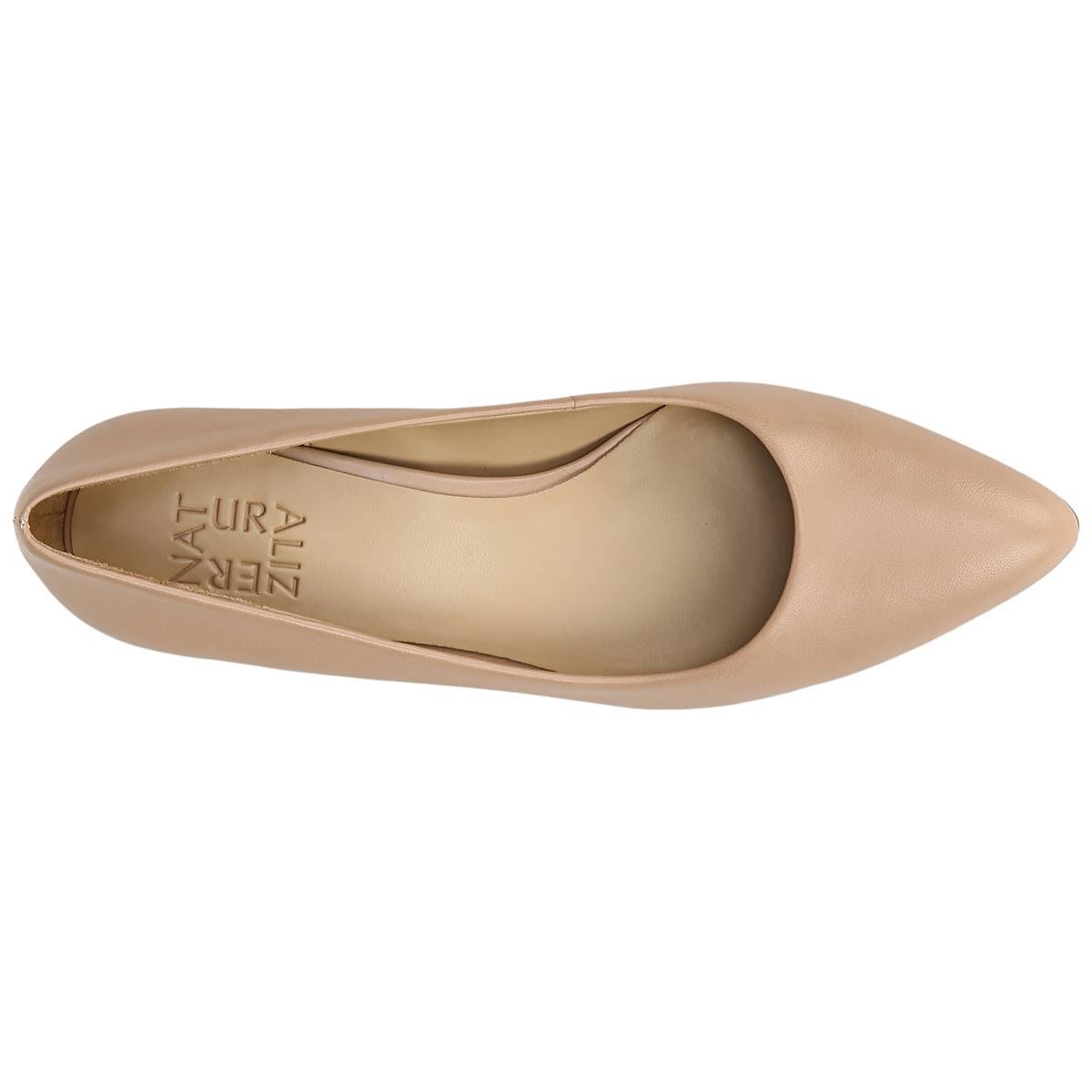 Nude Leather Pumps V938182