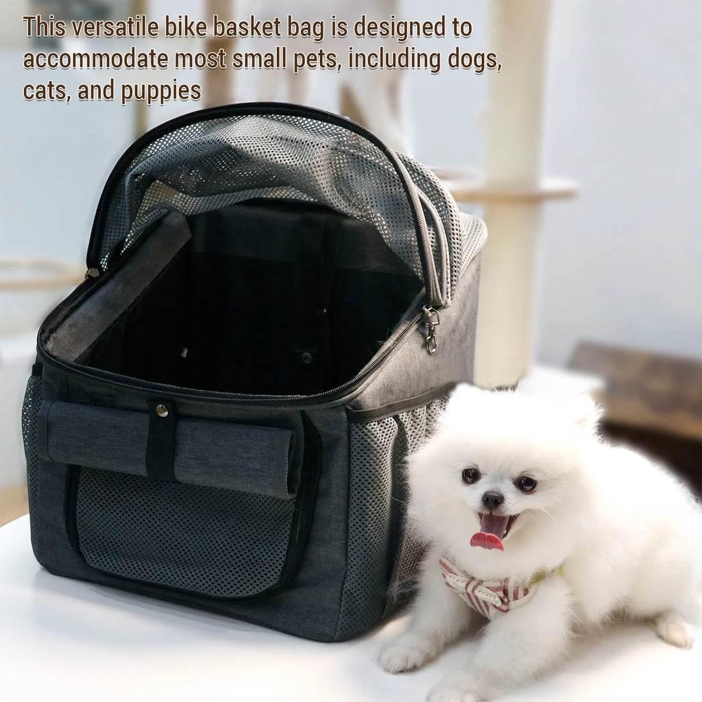 Dog Bike Basket Carrier Backpack B3158